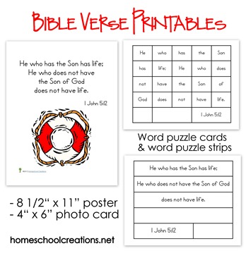 Bible Verse Printables