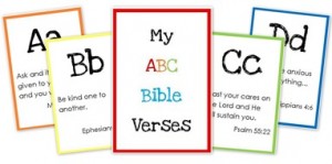 Free ABC Bible Verse Flashcards