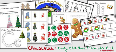 Christmas Printables - Early Childhood Pack