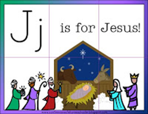 Christmas Printables - J is for Jesus