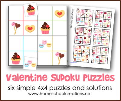 Valentine's Day Sodoku Puzzles