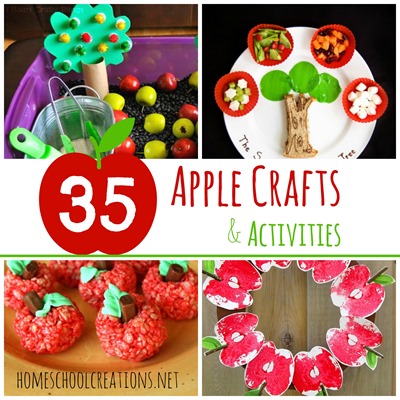 35 Apple crafts and activities for preschool and kindergarten