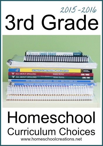 3rd grade homeschool curriculum choices from Homeschool Creations
