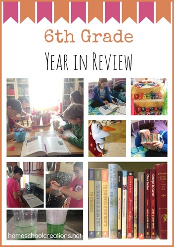 6th grade homeschool year in review