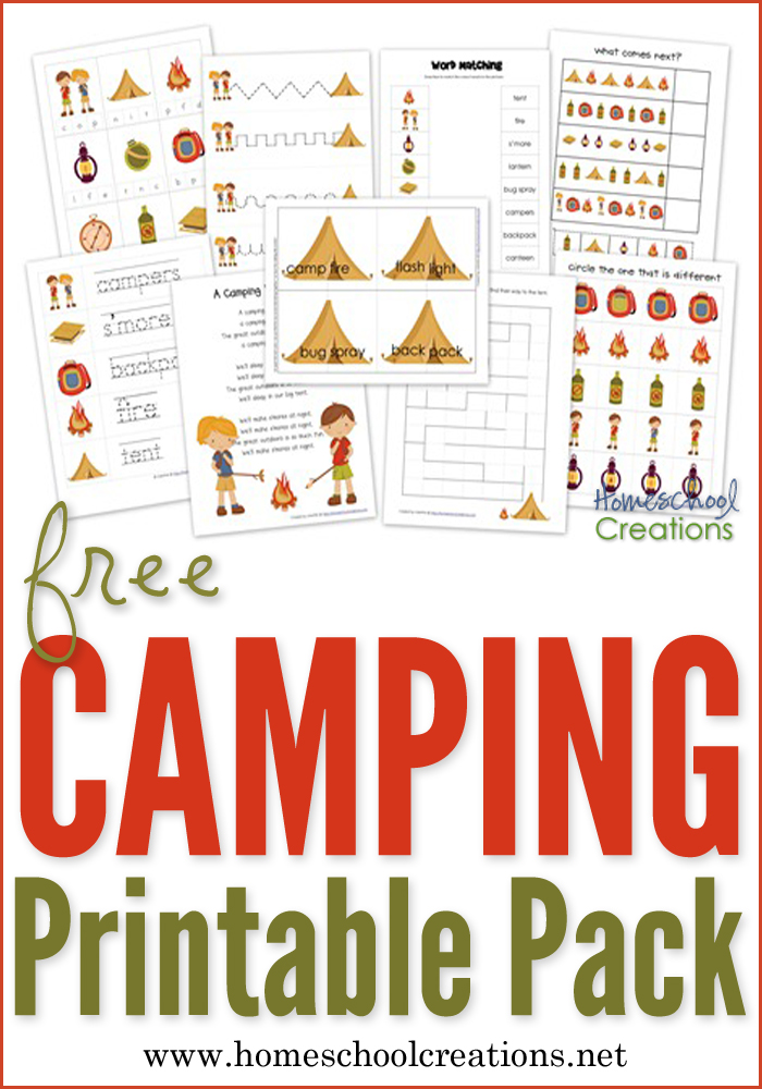 Camping Preschool Pack ~ Free Preschool Printables!