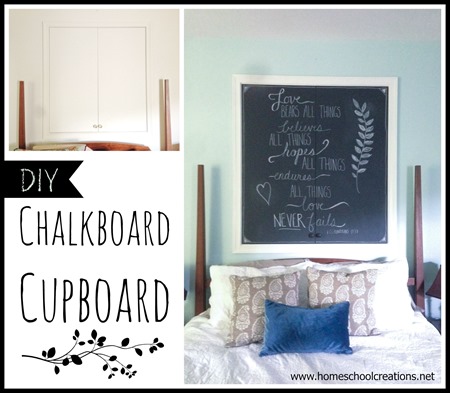 DIY Chalkboard Cupboard