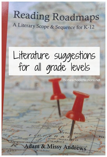 Reading Roadmaps literature suggestions for homeschool