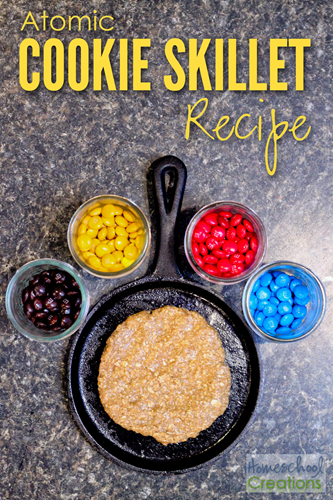 atomic cookie skillet - hands on learning about atoms {%{% Homeschool Creations 2015