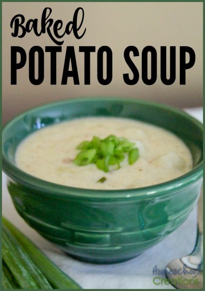 baked potato soup recipe - full of bacon, cheese, potatoes, and plenty of comfort