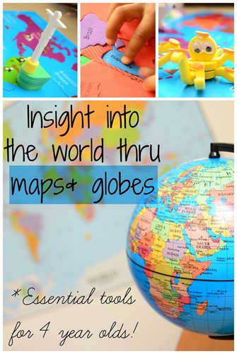 01 Maps & Globes, Essential Tools for 4 year olds