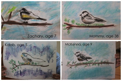 Chickadee Pastels