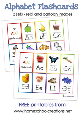 FREE* Letter B Printable Alphabet Flash Cards for Preschoolers