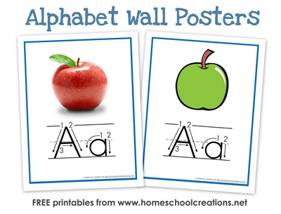 FREE* Letter B Printable Alphabet Flash Cards for Preschoolers