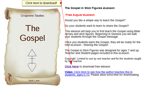 Free Grapevine Studies Bible Lesson