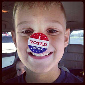 Kaleb vote sticker