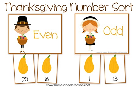 Thanksgiving Number Sort
