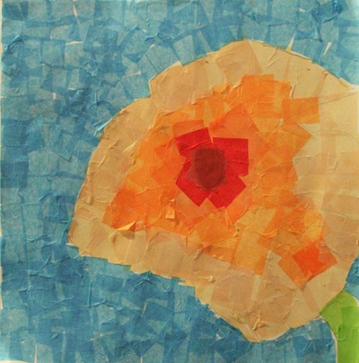 Poppy Art Collage-6yearold