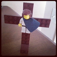 Jesus on the Cross Legos