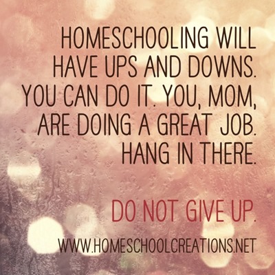 Homeschool Encouragement quote