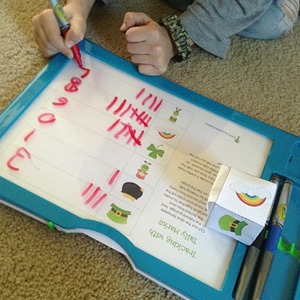 tally marks in Crayola Dry Erase board