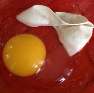 the soft shelled egg that popped