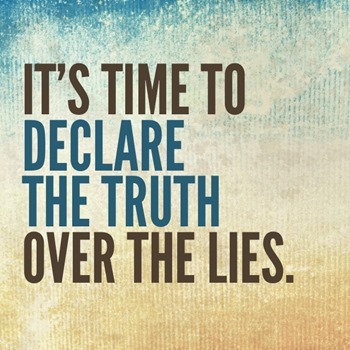 Declare God's truth over lies