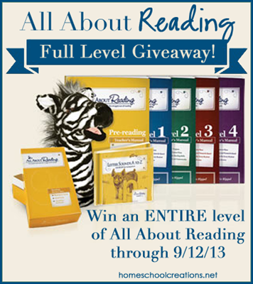 All About Reading Giveaway all levels