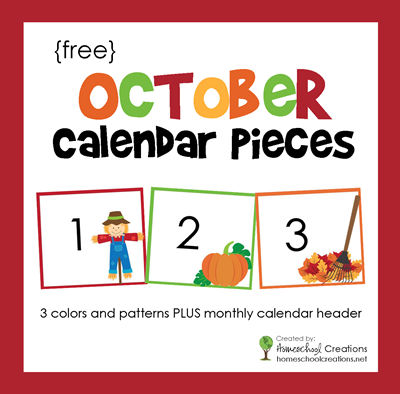 Calendar Pocket Chart Numbers