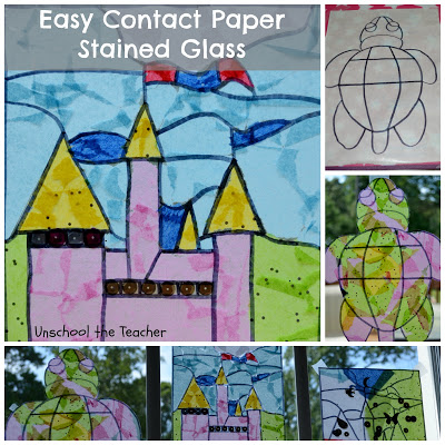 Contact Paper Stained Glass