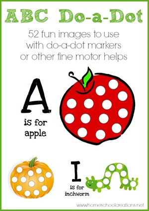 Printable Alphabet Dot Painting Worksheets - A to Z do a dot