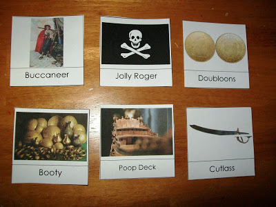 Pirate Montessori Word Cards