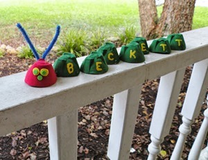 Homeschool Preschool - Very Hungry Caterpillar Name