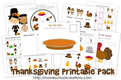 Preschool Thanksgiving Printables