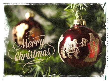 Christmas Ornaments and Merry Christmas