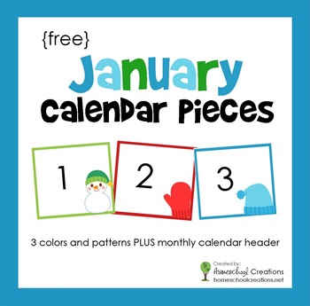 Calendar Numbers For Pocket Chart