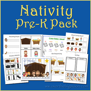 Christmas Printables - Nativity PreK Pack