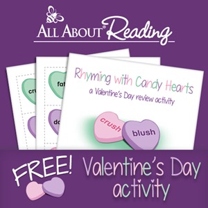 Candy Hearts Rhyming Printable