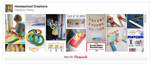 Olympic Theme Pinterest Board