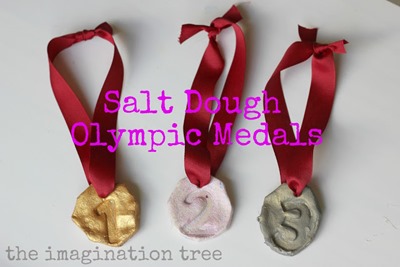 salt dough olympic medals
