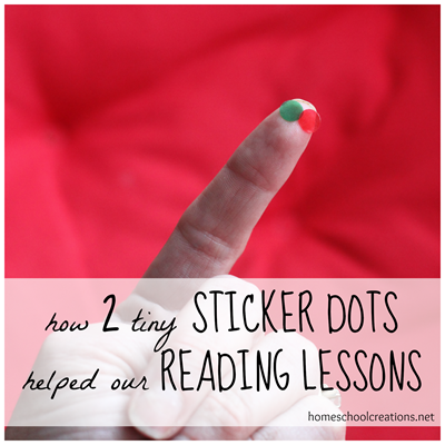 Sticker dots for reading