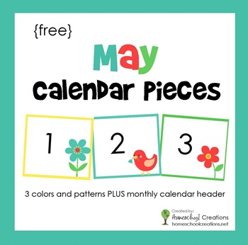 Calendar Pocket Chart Numbers