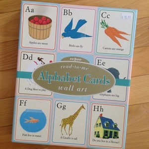alphabet cards wall art