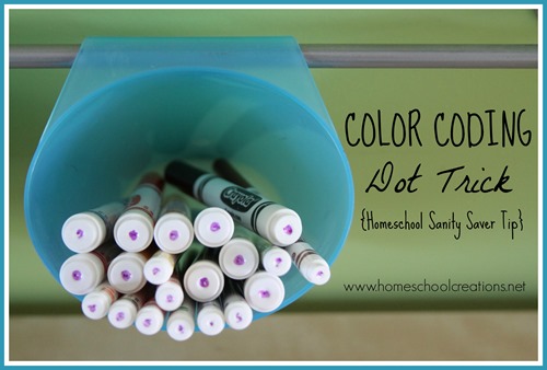 Color Coding Markers Homeschool Sanity Tip