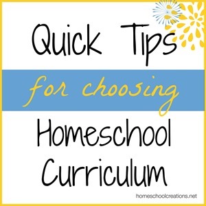 Tips for Choosing Homeschool Curriculum