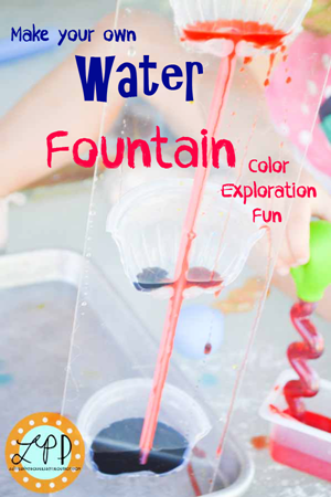 science water fountain color exploration