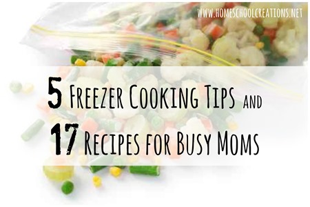 Freezer Cooking Recipes and Tips for Busy Moms