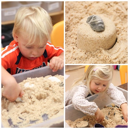 homemade beach sand sensory box fun