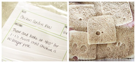 Freezer cooking label example Freezer cooking label example