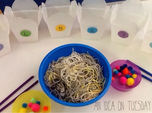 Noodle Box Counting activity