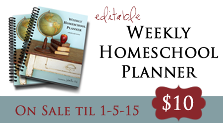 Homeschool Planner Sale 2014